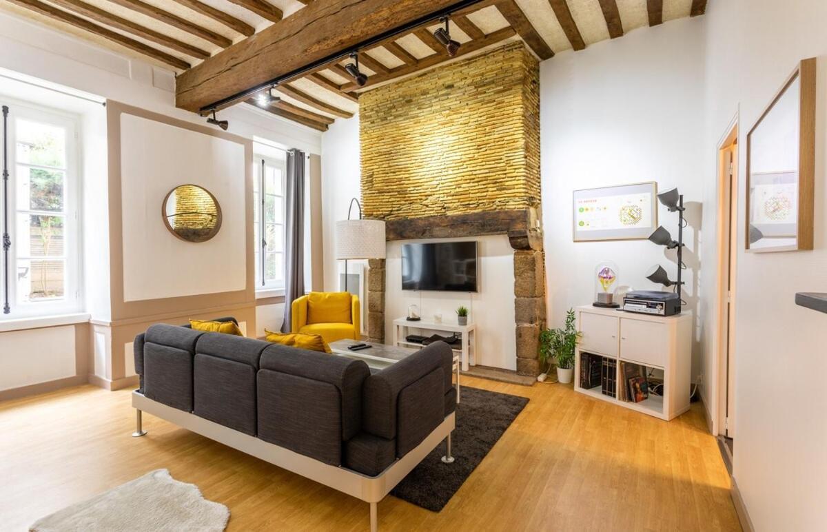 Leperdit - Bel Appartement De Charme - Hypercentre Rennes Dış mekan fotoğraf